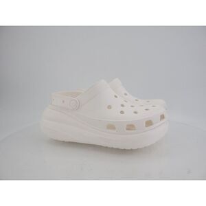 Crocs Crush Clog Size 10 White Rubber Slip On Platform Chunky Shoes